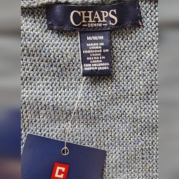 CHAPS‎ Cardigan Sweater Aztec Women's Medium NWT - Picture 3 of 8